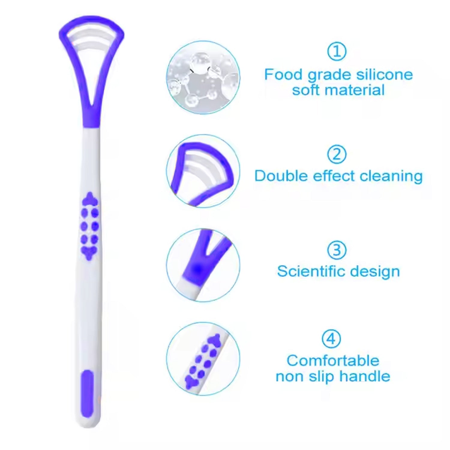 Tongue Cleaner and Scraper (1 Pc / Mix Color) Tongue Cleaner and Scraper (1 Pc / Mix Color)